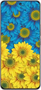 TPU чехол Жёлто-голубые цветы для Huawei Honor 200 - 1048b-3731 изображение 