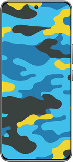 TPU чехол Желто-голубой камуфляж для Huawei Honor 200 - 1084b-3731 изображение 