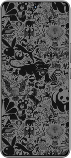 TPU чехол Чёрно-серый стикер бомбинг для Huawei Honor 200 - 2432b-3731 изображение 