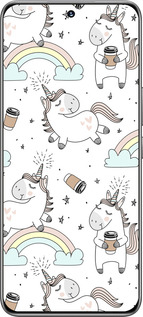 TPU чехол Единорог и кофе для Huawei Honor 200 - 4661b-3731 изображение 