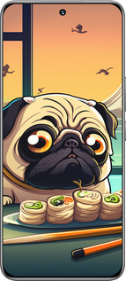 TPU чехол Мопс и суши для Huawei Honor 200 - 5588b-3731 изображение 