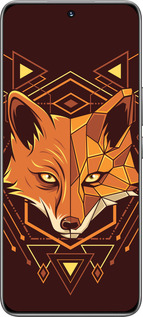 TPU чехол Лиса геометрия для Huawei Honor 200 - 5607b-3731 изображение 