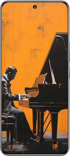 TPU чехол Чехол для телефона Мужчина за Роялем для Huawei Honor 200 - 5938b-3731 изображение 