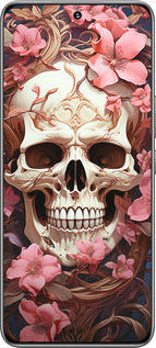 TPU чехол Череп в розовых цветах для Huawei Honor 200 - 5965b-3731 изображение 