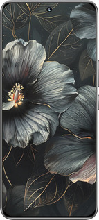 TPU чехол Чорні квіти для Huawei Honor 200 - 6031b-3731 изображение 