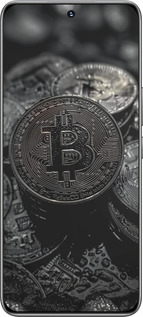 TPU чехол Black Bitcoin для Huawei Honor 200 - 6090b-3731 изображение 