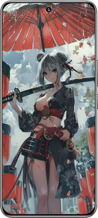 TPU чехол Гейша-воин для Huawei Honor 200 - 6124b-3731 изображение 