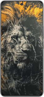 TPU чехол Лев в золотых красках для Huawei Honor 200 - 6155b-3731 изображение 