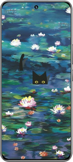 TPU чехол із зображенням водяних лілій та кішок для Huawei Honor 200 - 6257b-3731 изображение 
