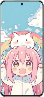 TPU чехол Девочка аниме радуга для Huawei Honor 200 - 6304b-3731 изображение 