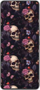 TPU чехол Черепа и розы для Huawei Honor 200 - 6316b-3731 изображение 