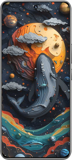 TPU чехол Кит в космосе для Huawei Honor 200 - 6328b-3731 изображение 