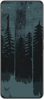 TPU чехол Лиса и ночной лес для Huawei Honor 200 - 6481b-3731 изображение 