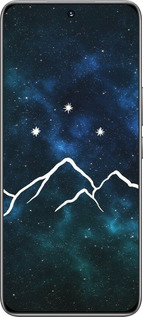 TPU чехол Горы и звезды нарисованы на фоне галактики для Huawei Honor 200 - 6490b-3731 изображение 