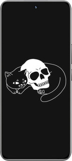 TPU чехол С изображением кота и черепа для Huawei Honor 200 - 6491b-3731 изображение 