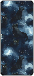 TPU чехол Изображение Кошек с тёмной акварелью для Huawei Honor 200 - 6521b-3731 изображение 