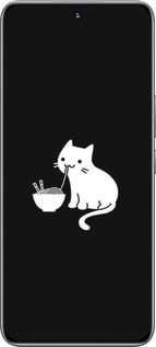 TPU чехол С милым котом на черном фоне для Huawei Honor 200 - 6528b-3731 изображение 
