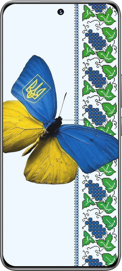 TPU чехол Желто-голубая бабочка для Huawei Honor 200 - 1054b-3731 изображение 