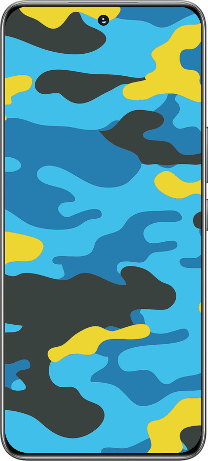 TPU чехол Желто-голубой камуфляж для Huawei Honor 200 - 1084b-3731 изображение 