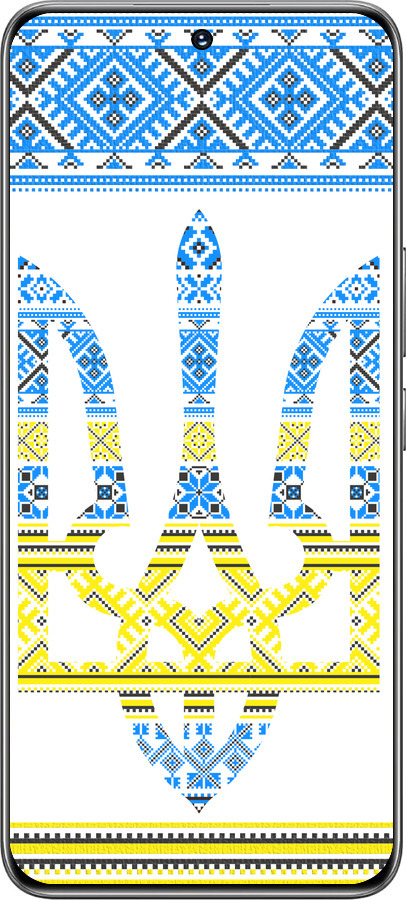 TPU чехол Герб - вишиванка жовто-блакитна  для Huawei Honor 200 - 1197b-3731 изображение 