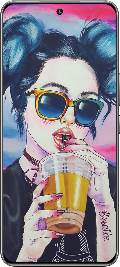 TPU чехол Арт-девушка в очках для Huawei Honor 200 - 3994b-3731 изображение 