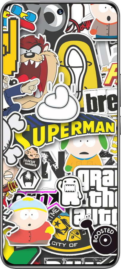 TPU чехол Popular logos для Huawei Honor 200 - 4023b-3731 изображение 