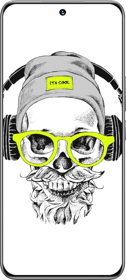 TPU чехол Череп в очках и наушниках для Huawei Honor 200 - 4144b-3731 изображение 