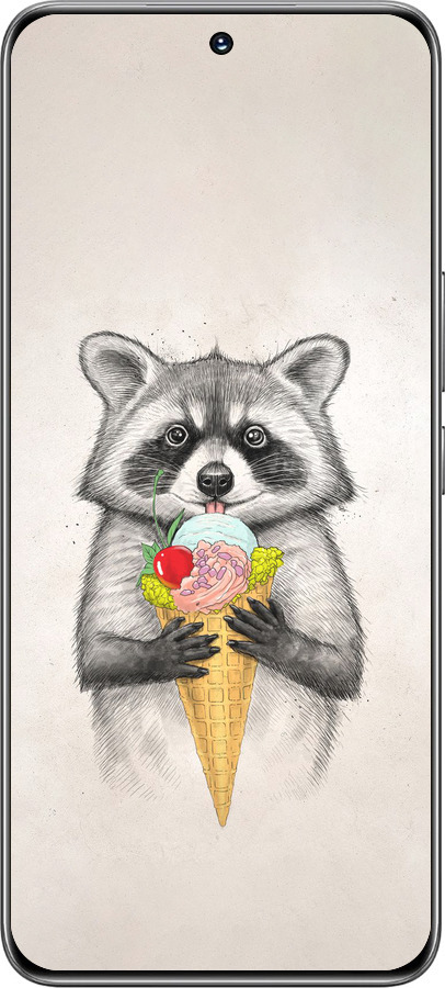TPU чехол Енотик с мороженым для Huawei Honor 200 - 4602b-3731 изображение 