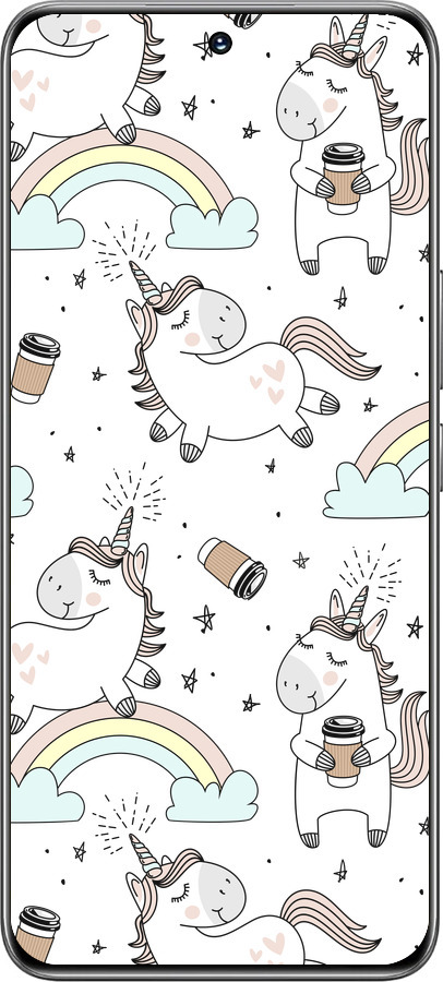 TPU чехол Единорог и кофе для Huawei Honor 200 - 4661b-3731 изображение 