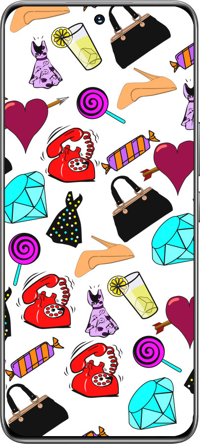 TPU чехол stickers для Huawei Honor 200 - 4757b-3731 изображение 