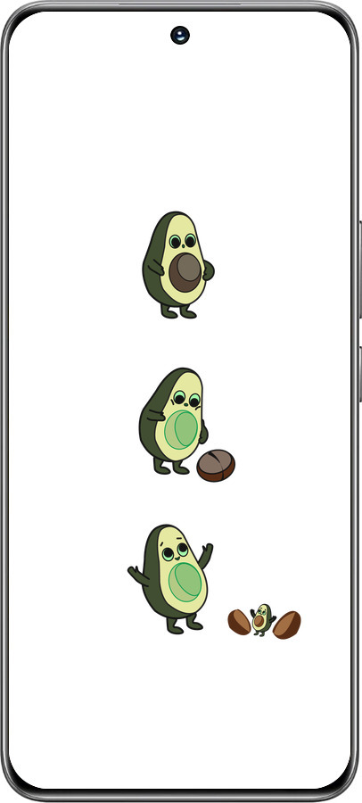 TPU чехол Авокадо 1 для Huawei Honor 200 - 4857b-3731 изображение 