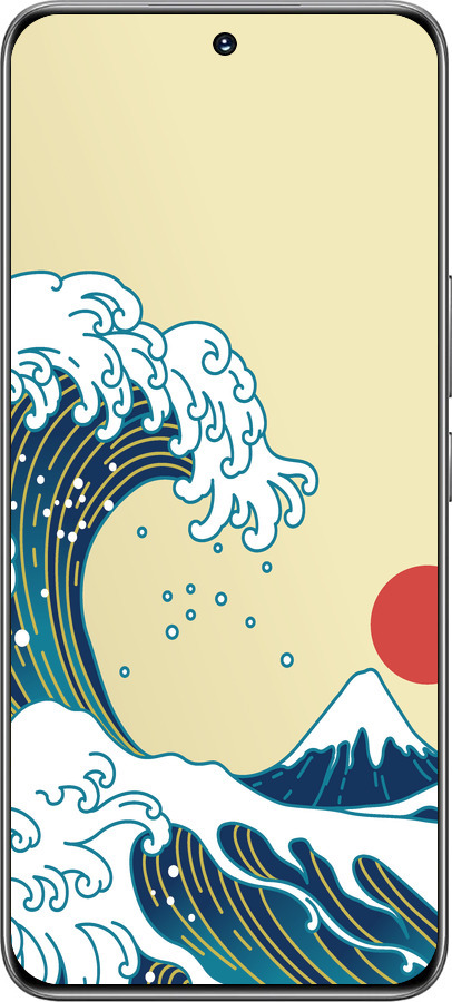 TPU чехол Японские волны для Huawei Honor 200 - 5533b-3731 изображение 