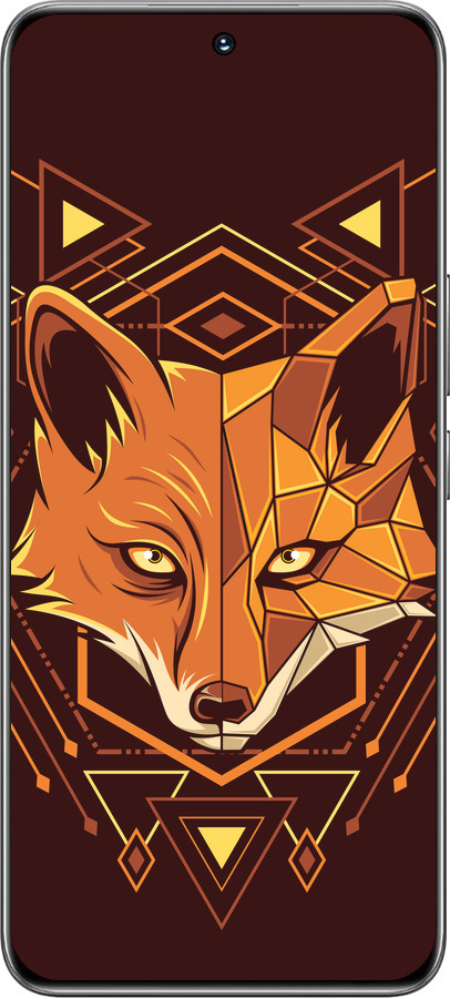 TPU чехол Лиса геометрия для Huawei Honor 200 - 5607b-3731 изображение 