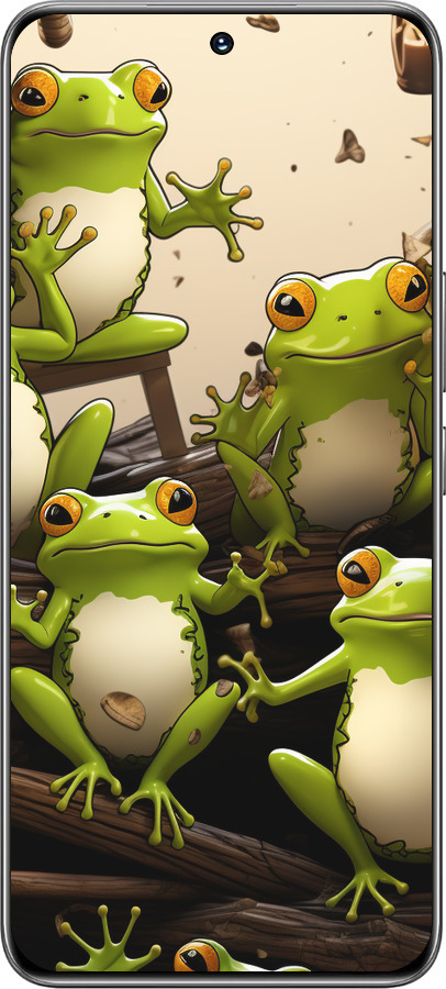 TPU чехол Жабки для Huawei Honor 200 - 5656b-3731 изображение 