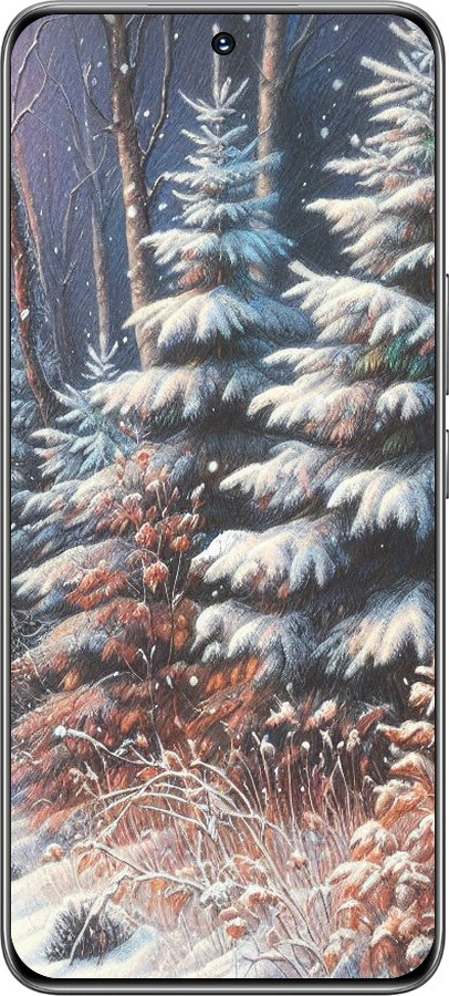 TPU чехол Зимний пейзаж для Huawei Honor 200 - 5814b-3731 изображение 