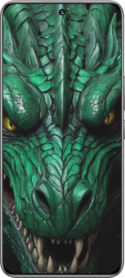 TPU чехол Зелёный дракон v2 для Huawei Honor 200 - 5817b-3731 изображение 