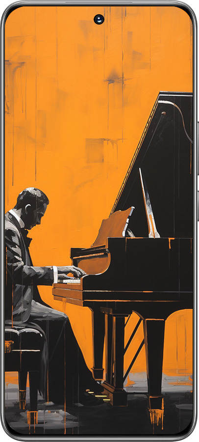 TPU чехол Чехол для телефона Мужчина за Роялем для Huawei Honor 200 - 5938b-3731 изображение 