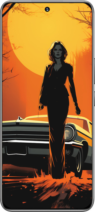 TPU чехол Чехол для телефона Девушка возле автомобиля для Huawei Honor 200 - 5946b-3731 изображение 