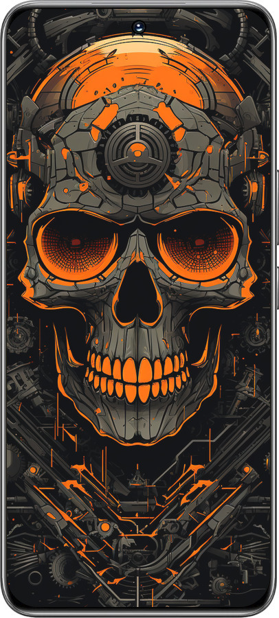 TPU чехол Череп для Huawei Honor 200 - 5952b-3731 изображение 