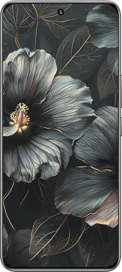 TPU чехол Чорні квіти для Huawei Honor 200 - 6031b-3731 изображение 