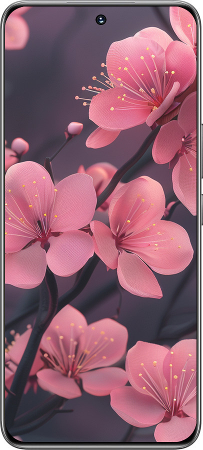 TPU чехол Пурпурная сакура для Huawei Honor 200 - 6075b-3731 изображение 