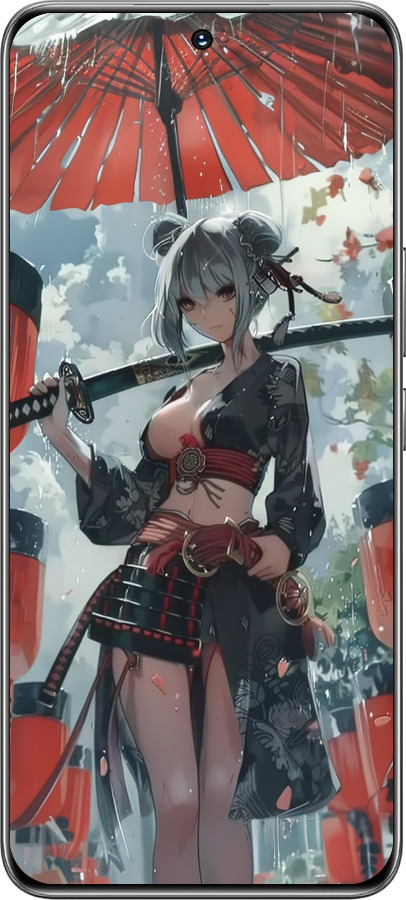 TPU чехол Гейша-воин для Huawei Honor 200 - 6124b-3731 изображение 