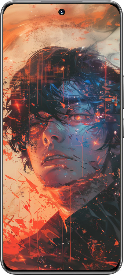 TPU чехол Лицо в пламени для Huawei Honor 200 - 6127b-3731 изображение 