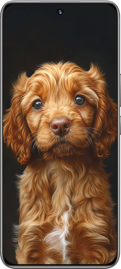 TPU чехол Cocker spaniel на черном фоне для Huawei Honor 200 - 6137b-3731 изображение 