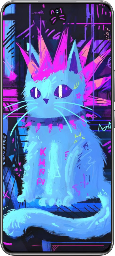 TPU чехол Кот панк для Huawei Honor 200 - 6311b-3731 изображение 