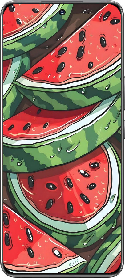 TPU чехол Арбуз для Huawei Honor 200 - 6315b-3731 изображение 