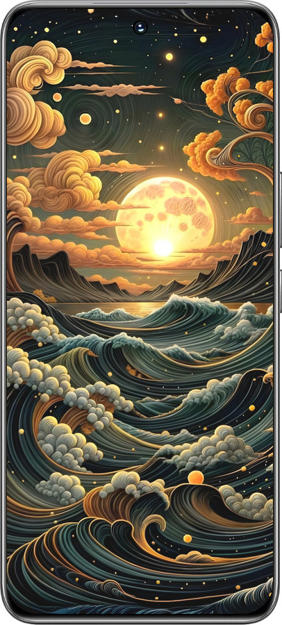 TPU чехол Арт волны для Huawei Honor 200 - 6332b-3731 изображение 