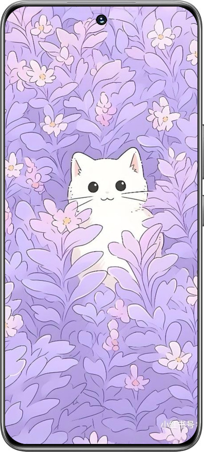 TPU чехол Котик в цветах для Huawei Honor 200 - 6390b-3731 изображение 