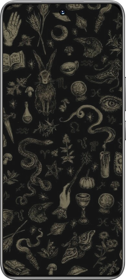 TPU чехол Мистический коллаж с травами и магическими символами для Huawei Honor 200 - 6428b-3731 изображение 