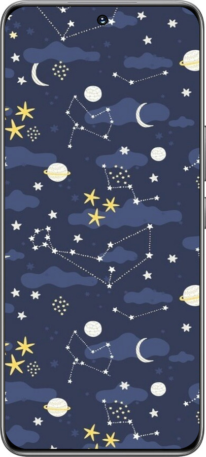 TPU чехол Астрономический узор. Милый дизайн мультяшной вселенной для Huawei Honor 200 - 6446b-3731 изображение 